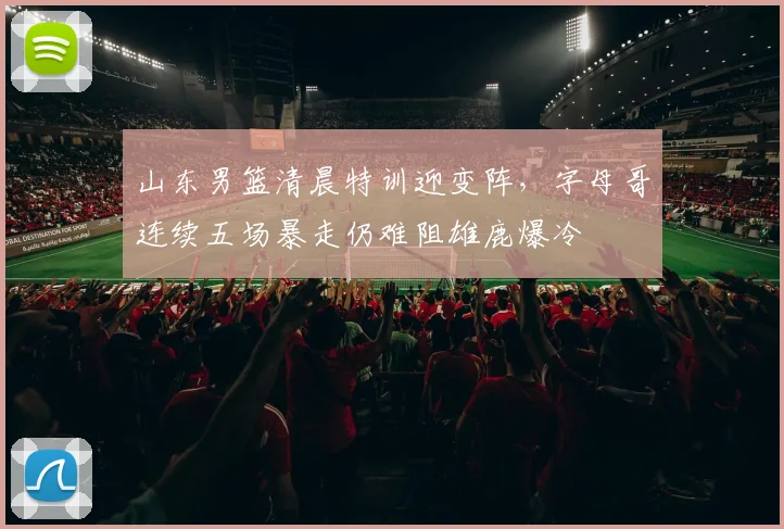 山东男篮清晨特训迎变阵，字母哥连